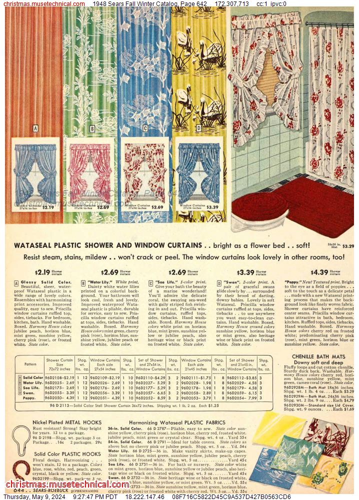 1948 Sears Fall Winter Catalog, Page 642