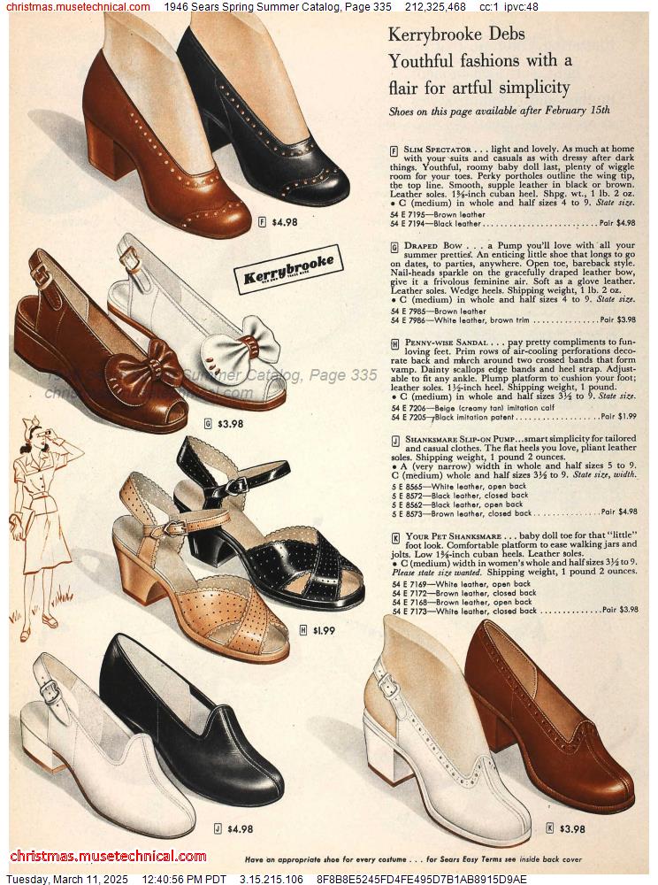 1946 Sears Spring Summer Catalog, Page 335