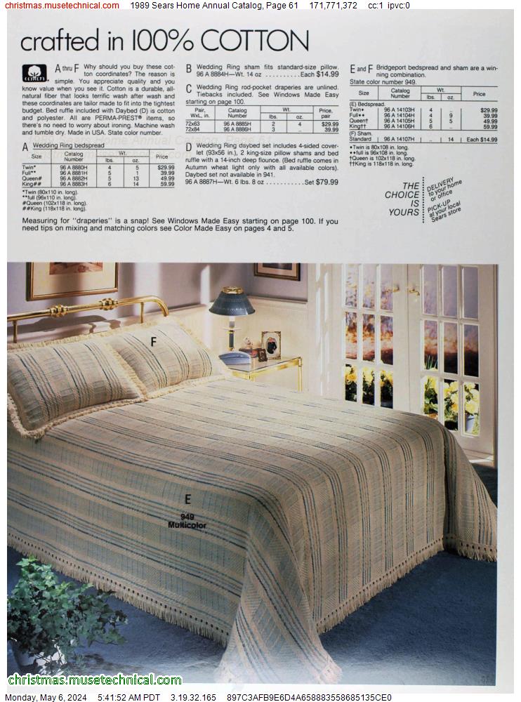 1989 Sears Home Annual Catalog, Page 61