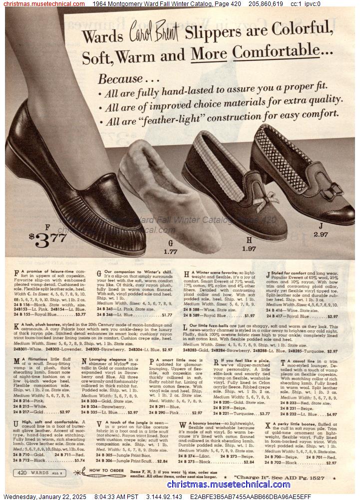 1964 Montgomery Ward Fall Winter Catalog, Page 420