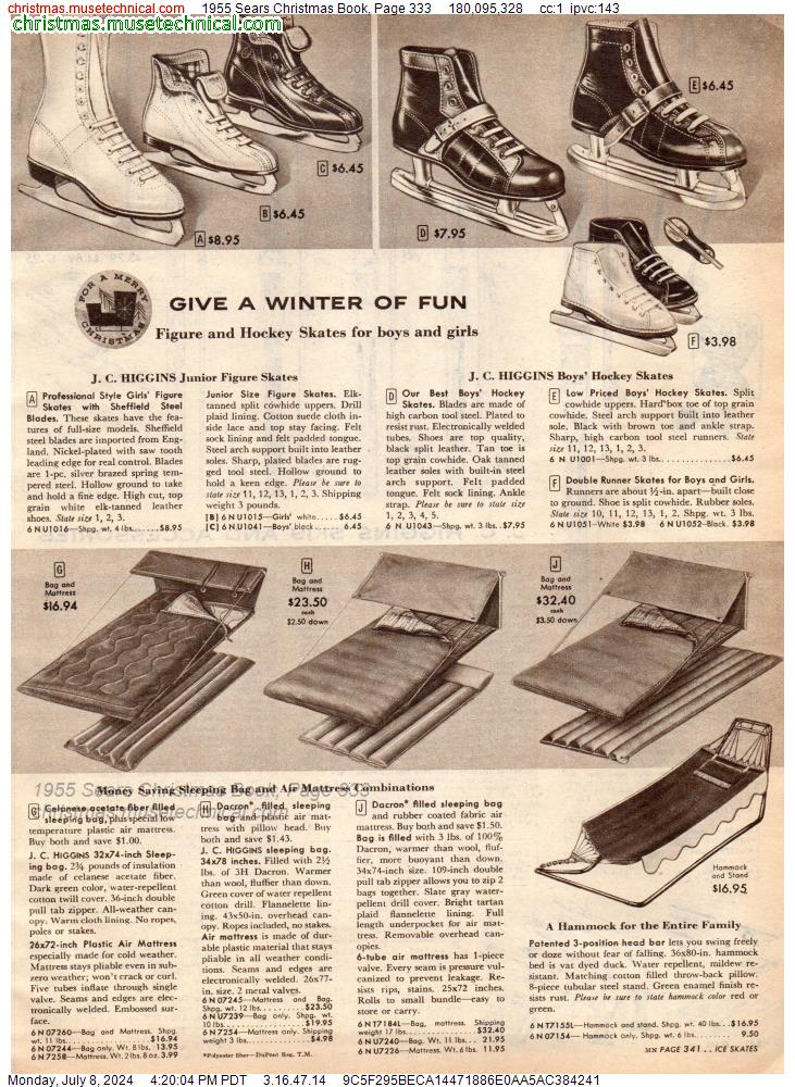 1955 Sears Christmas Book, Page 333