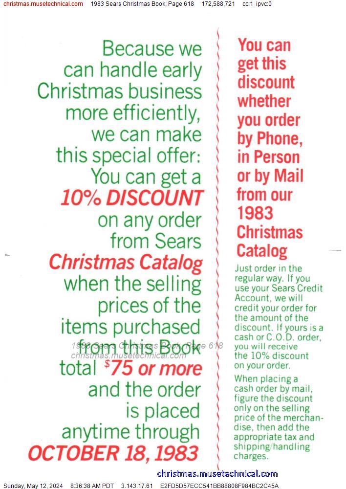 1983 Sears Christmas Book, Page 618