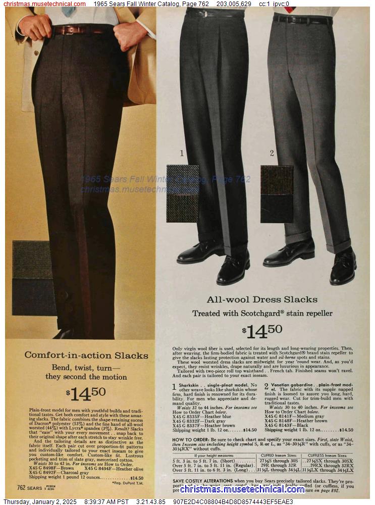 1965 Sears Fall Winter Catalog, Page 762