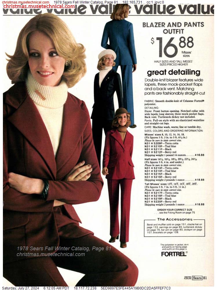 1978 Sears Fall Winter Catalog, Page 81