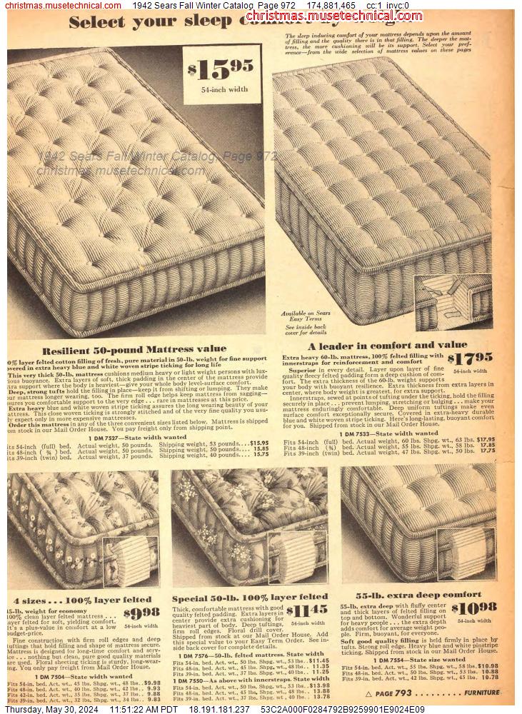 1942 Sears Fall Winter Catalog, Page 972