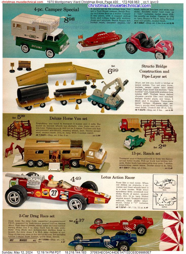 1970 Montgomery Ward Christmas Book, Page 400