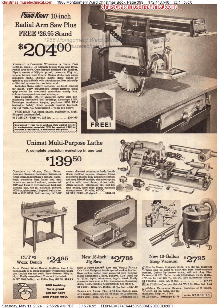 1966 Montgomery Ward Christmas Book, Page 399
