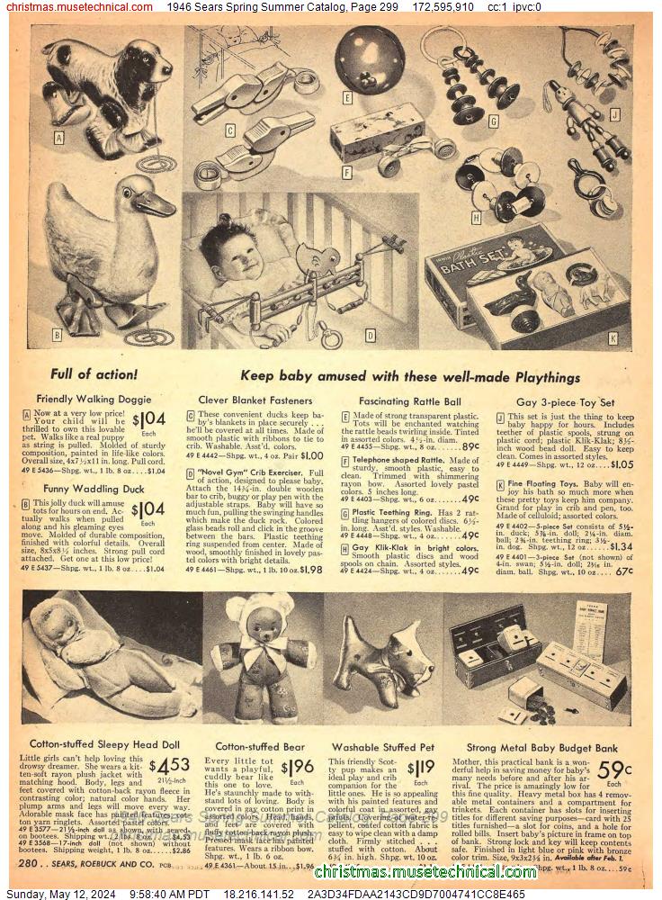 1946 Sears Spring Summer Catalog, Page 299