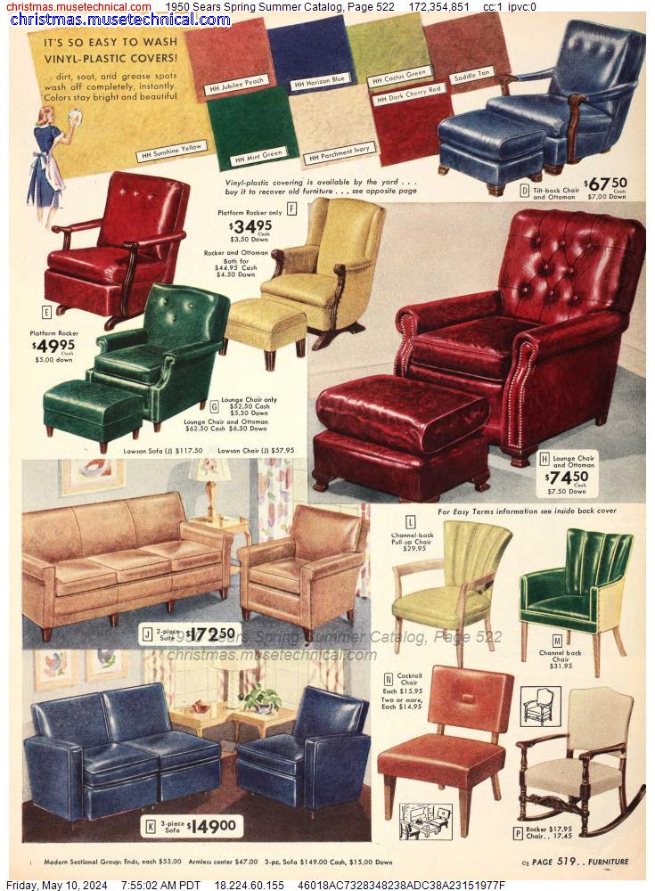 1950 Sears Spring Summer Catalog, Page 522