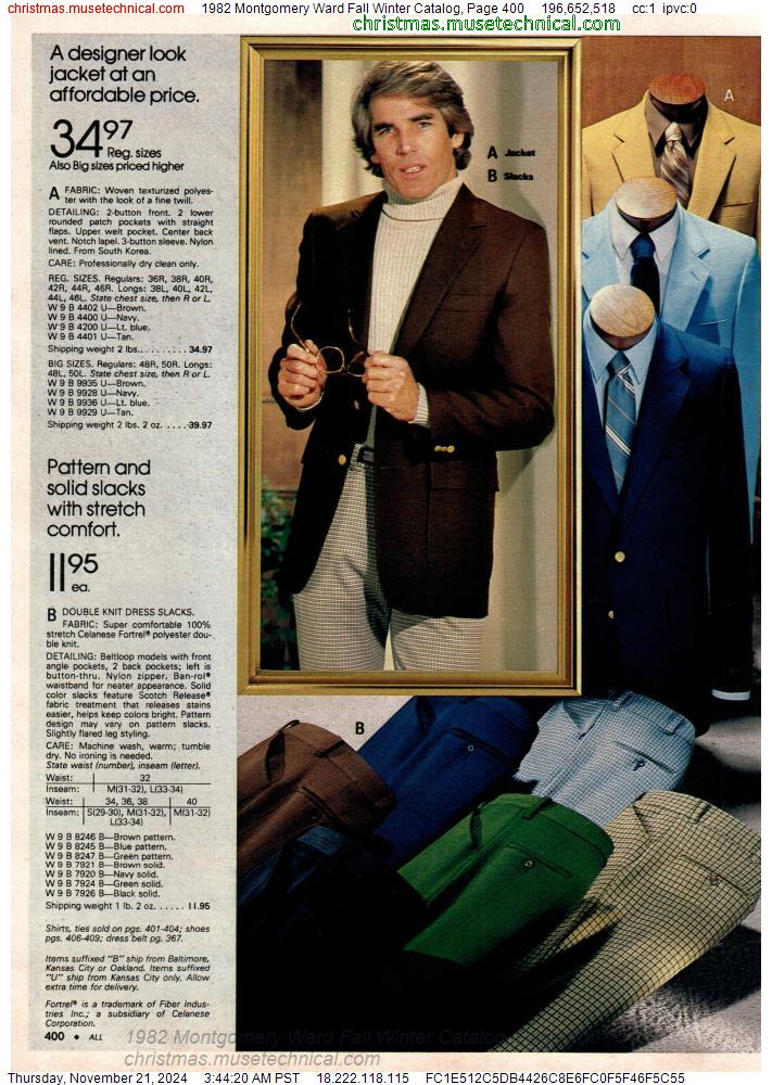 1982 Montgomery Ward Fall Winter Catalog, Page 400