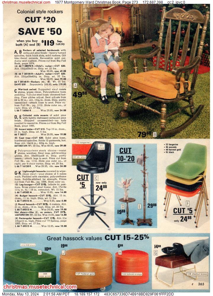1977 Montgomery Ward Christmas Book, Page 273