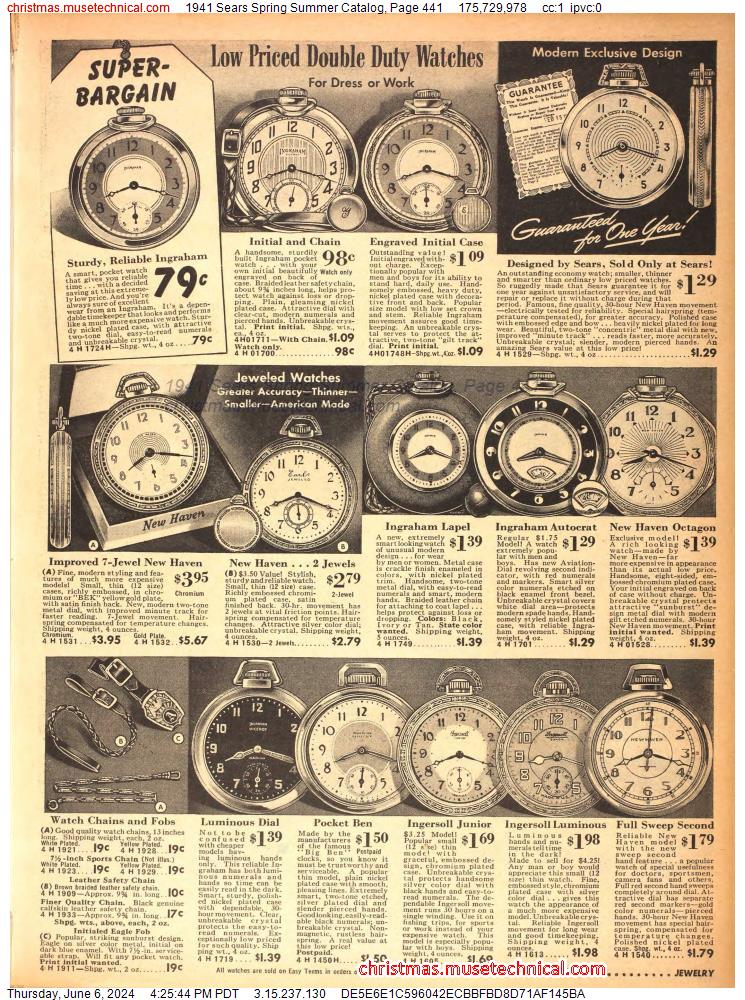 1941 Sears Spring Summer Catalog, Page 441