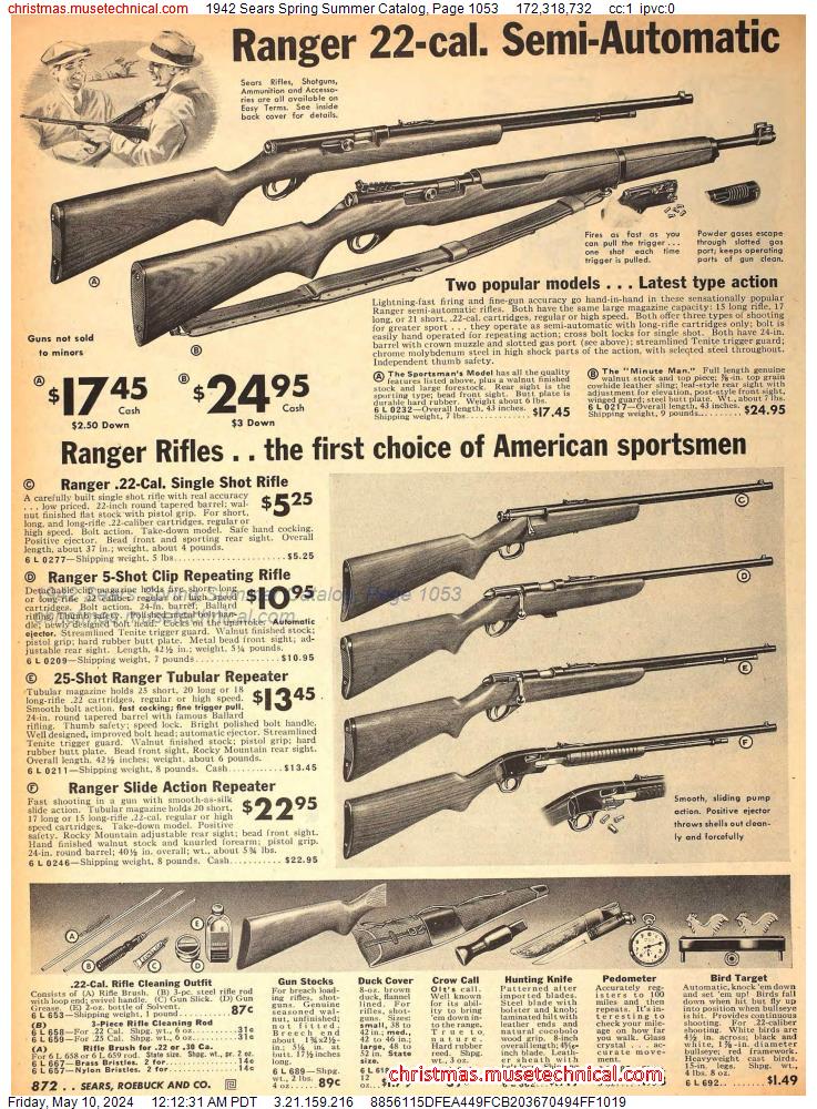 1942 Sears Spring Summer Catalog, Page 1053