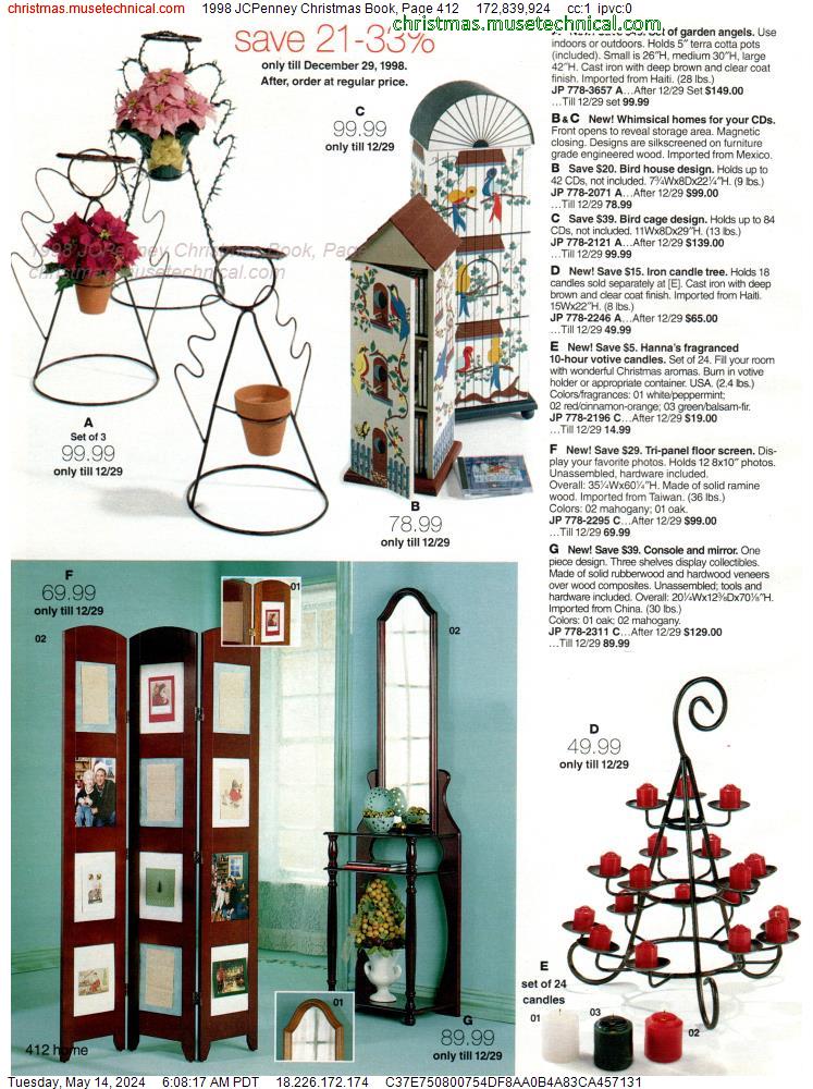 1998 JCPenney Christmas Book, Page 412