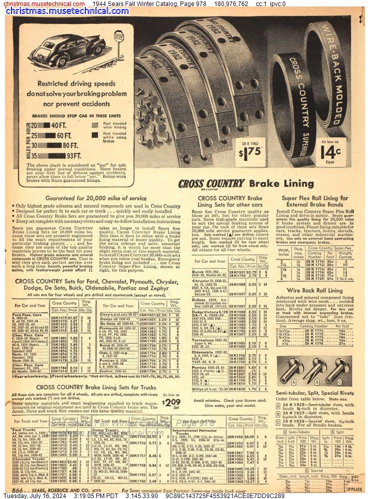 1944 Sears Fall Winter Catalog, Page 978