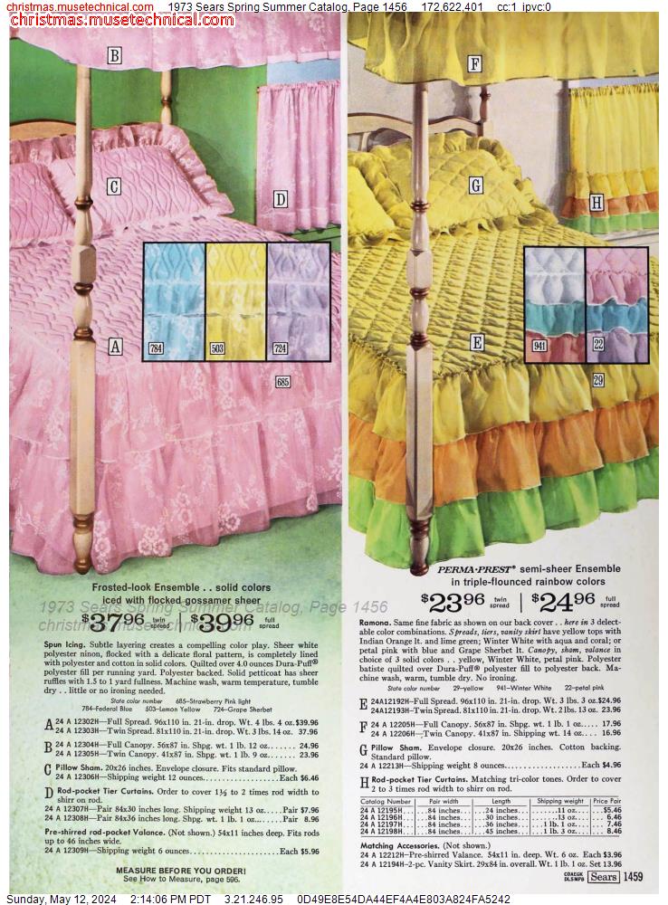 1973 Sears Spring Summer Catalog, Page 1456