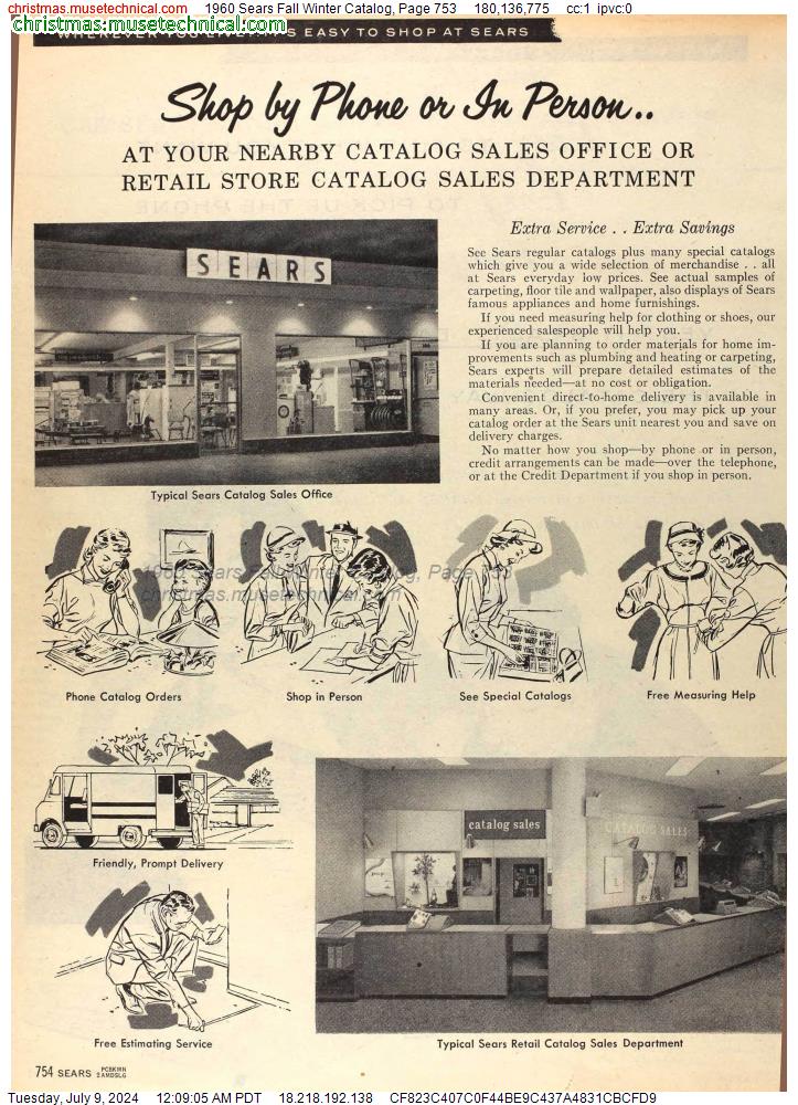 1960 Sears Fall Winter Catalog, Page 753