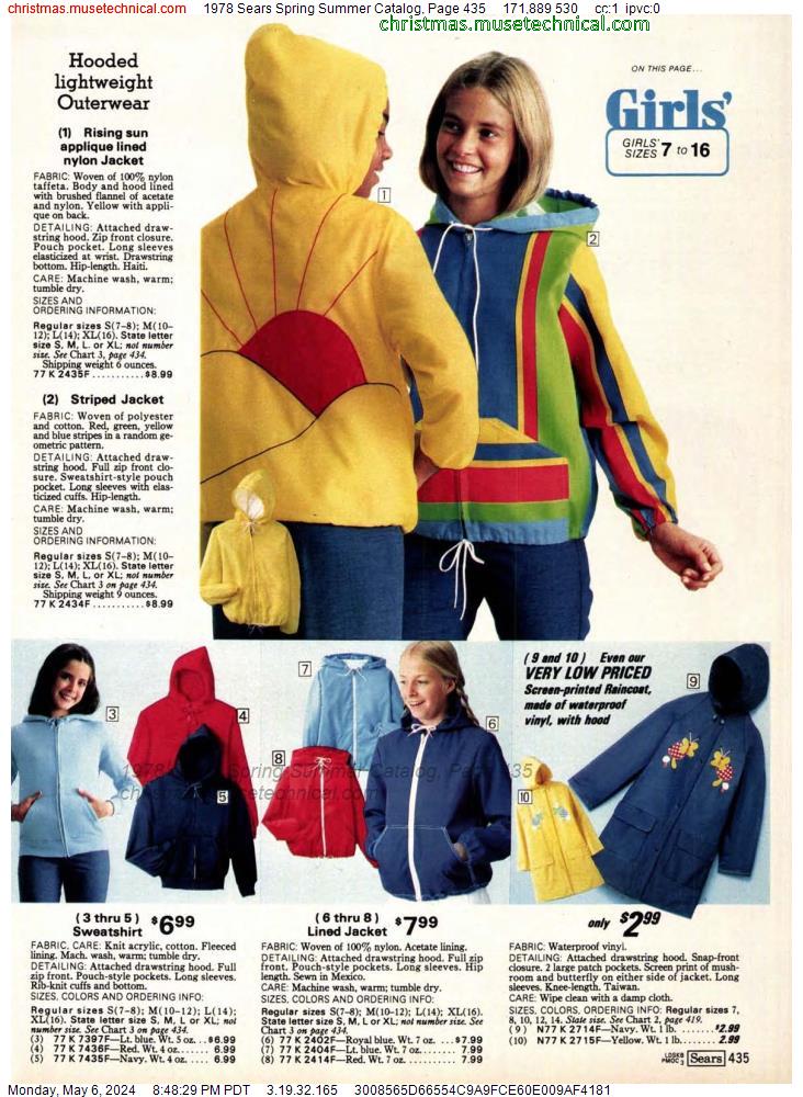 1978 Sears Spring Summer Catalog, Page 435