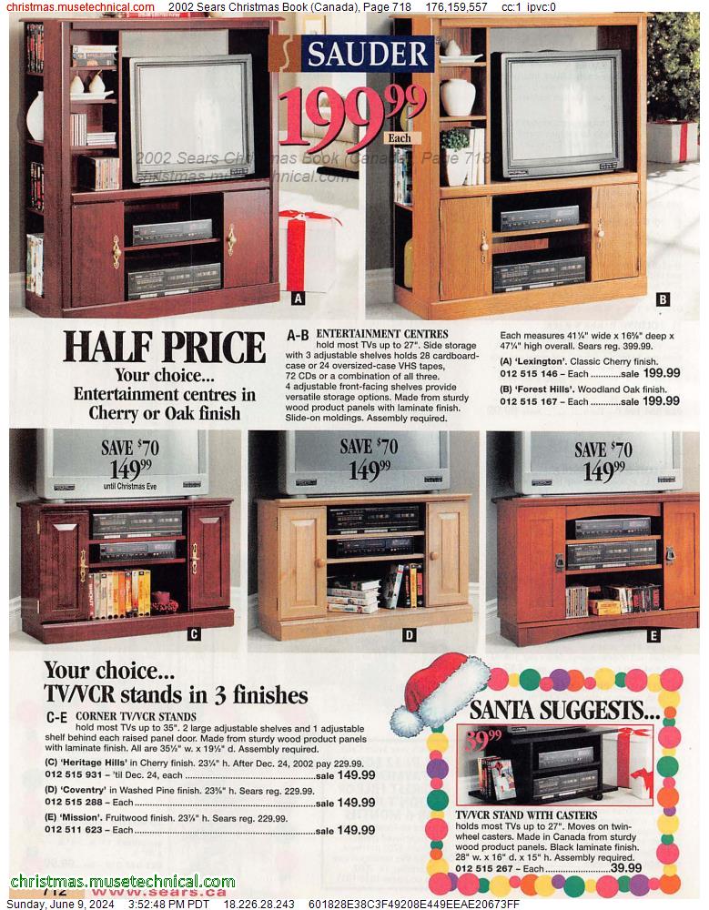 2002 Sears Christmas Book (Canada), Page 718