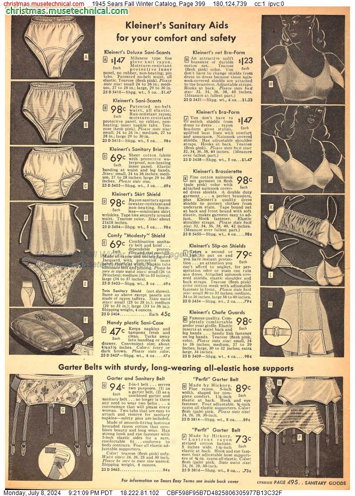 1945 Sears Fall Winter Catalog, Page 399
