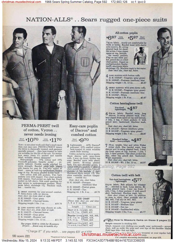 1966 Sears Spring Summer Catalog, Page 592