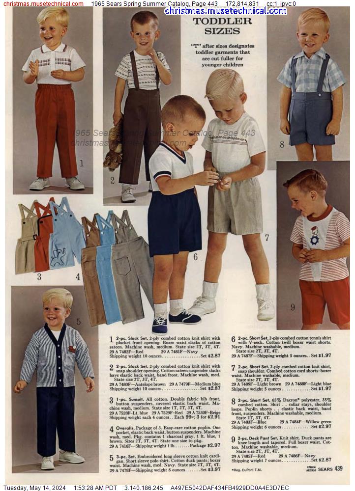 1965 Sears Spring Summer Catalog, Page 443