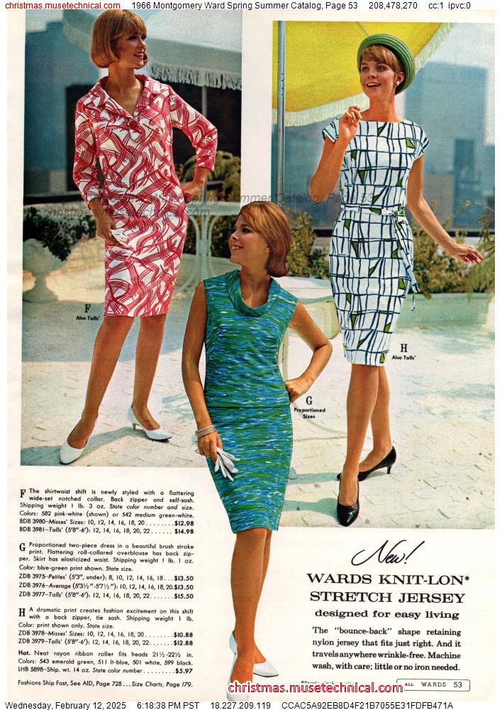 1966 Montgomery Ward Spring Summer Catalog, Page 53