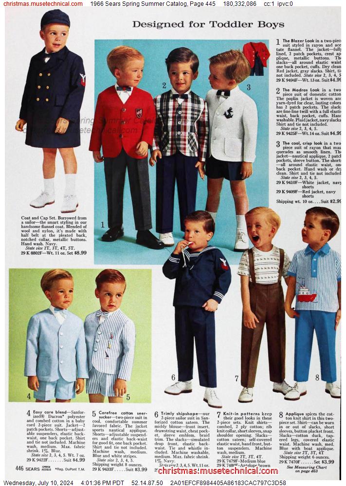 1966 Sears Spring Summer Catalog, Page 445