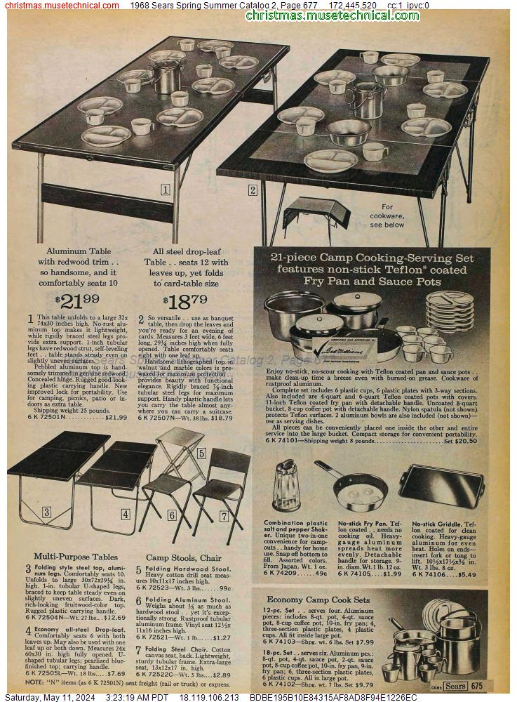 1968 Sears Spring Summer Catalog 2, Page 677