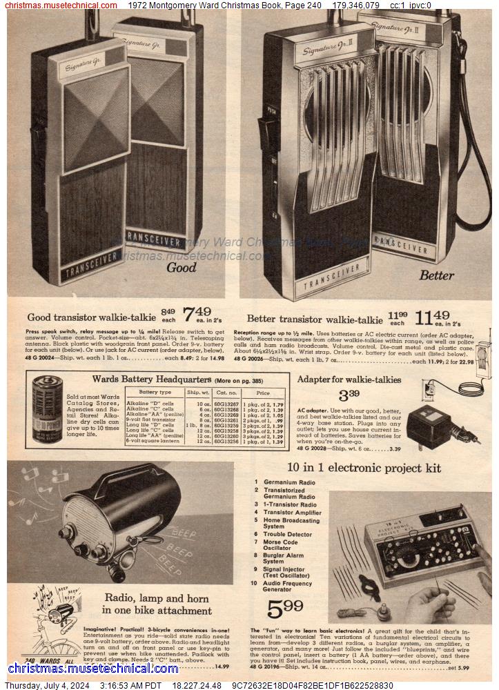 1972 Montgomery Ward Christmas Book, Page 240