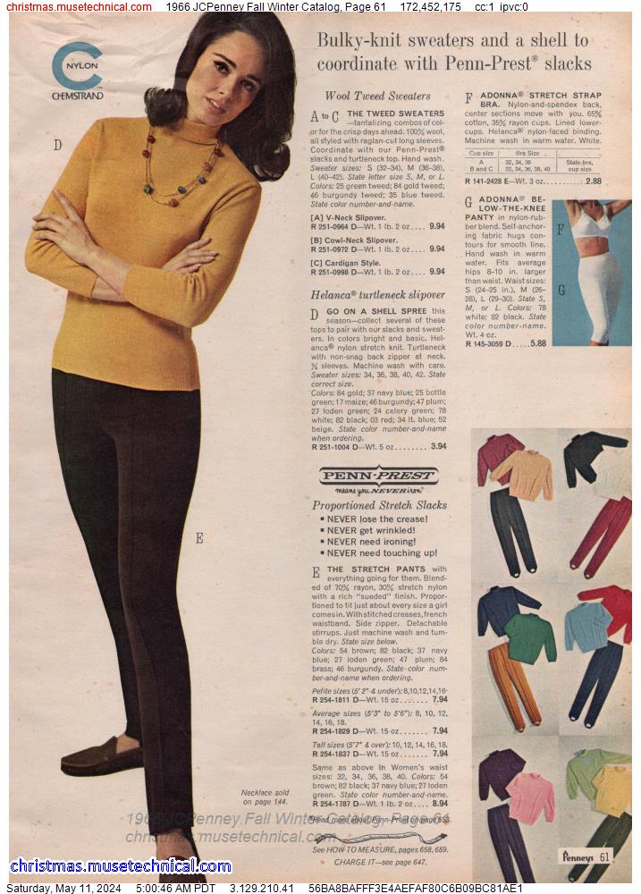 1966 JCPenney Fall Winter Catalog, Page 61