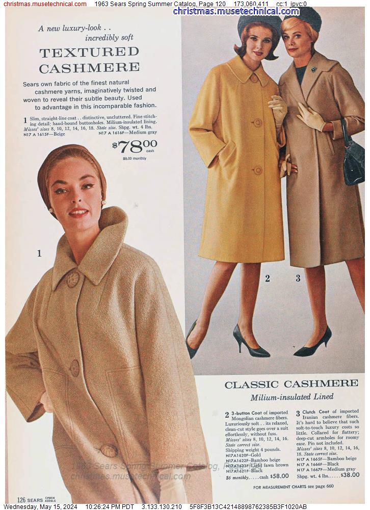 1963 Sears Spring Summer Catalog, Page 120