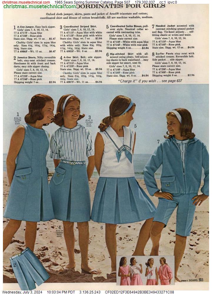 1965 Sears Spring Summer Catalog, Page 507