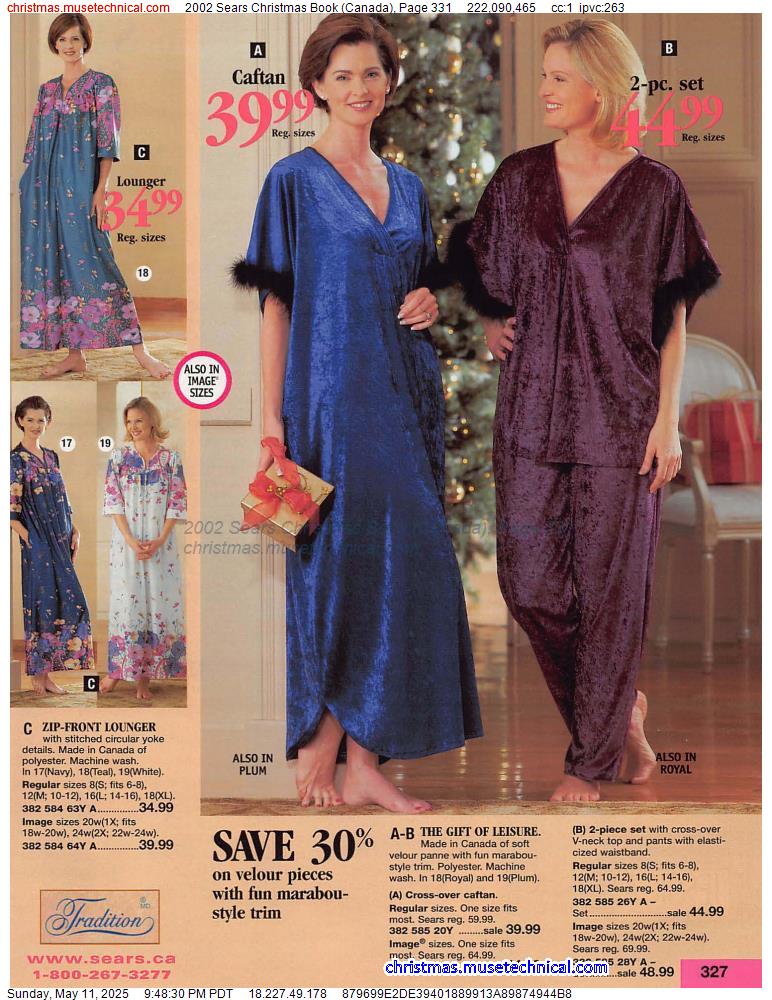 2002 Sears Christmas Book (Canada), Page 331