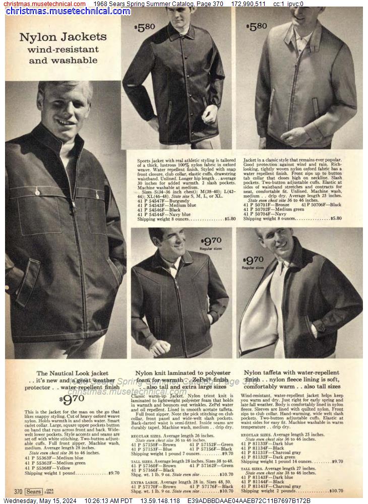 1968 Sears Spring Summer Catalog, Page 370