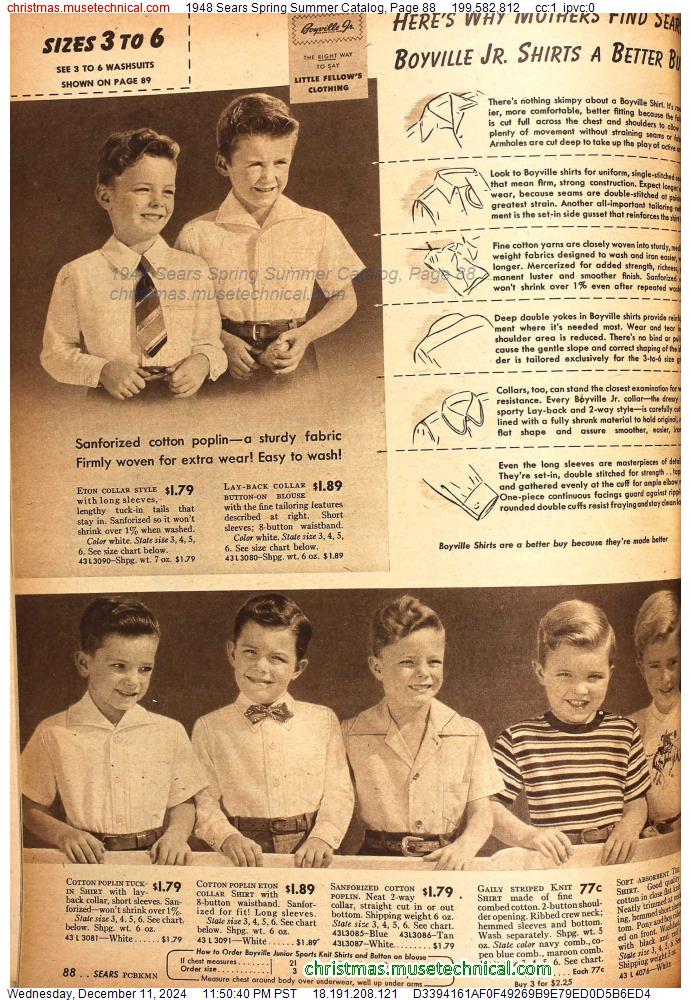 1948 Sears Spring Summer Catalog, Page 88