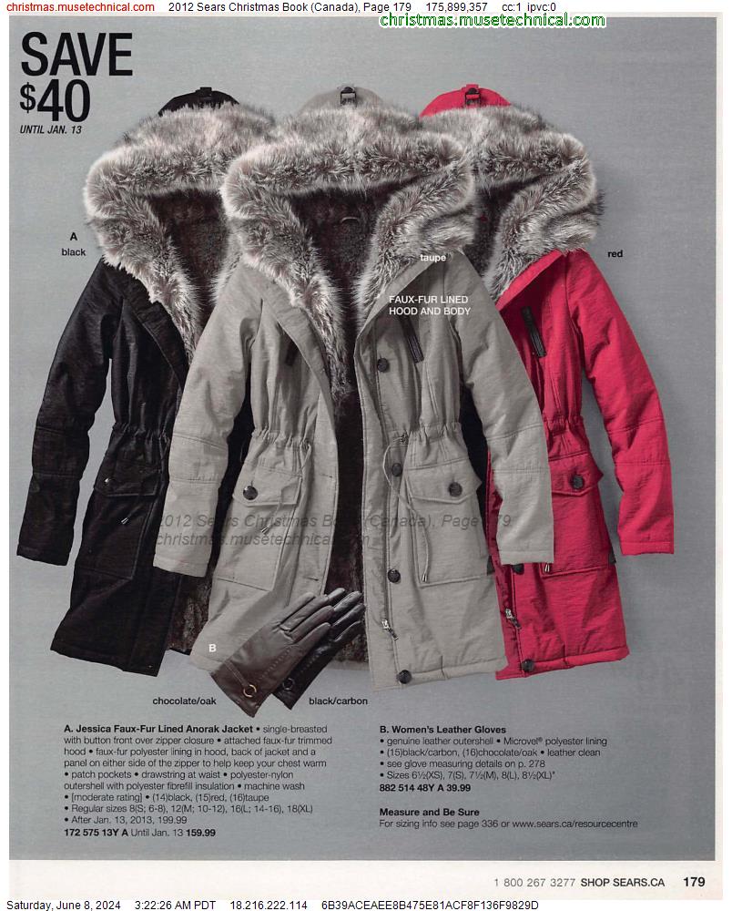 2012 Sears Christmas Book (Canada), Page 179