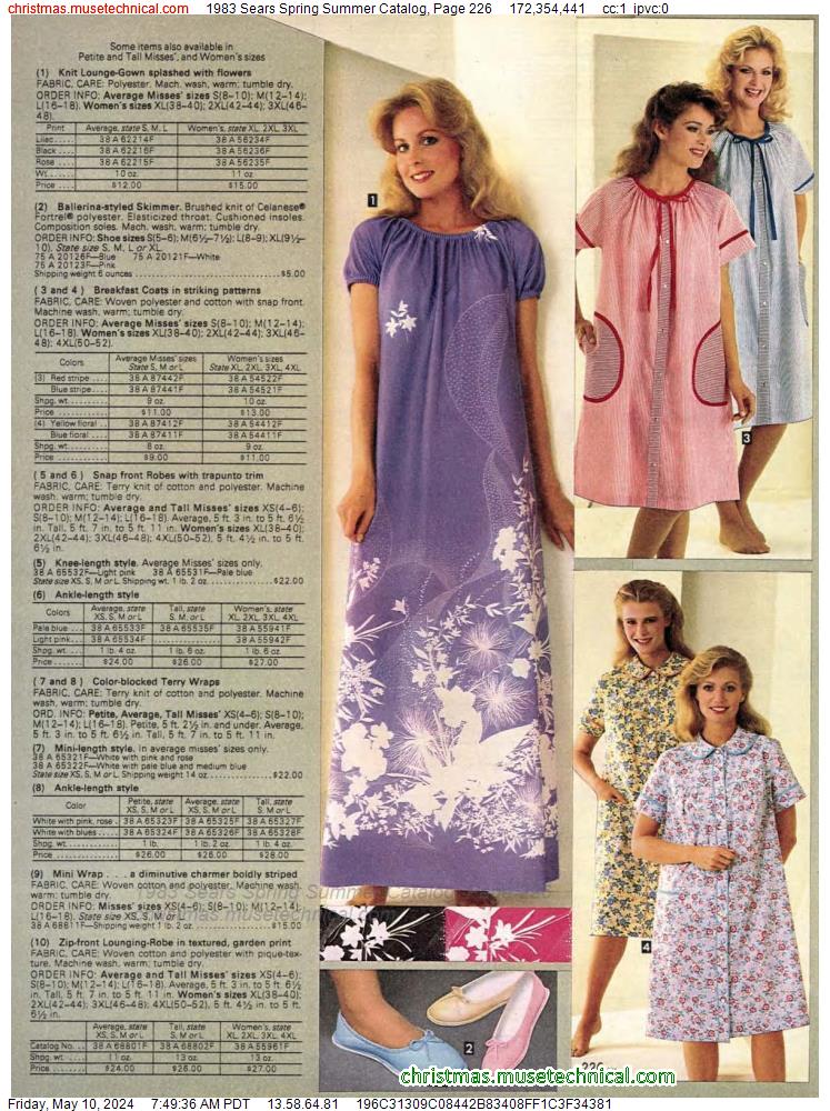 1983 Sears Spring Summer Catalog, Page 226