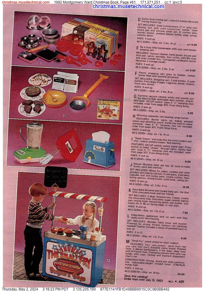 1982 Montgomery Ward Christmas Book, Page 461