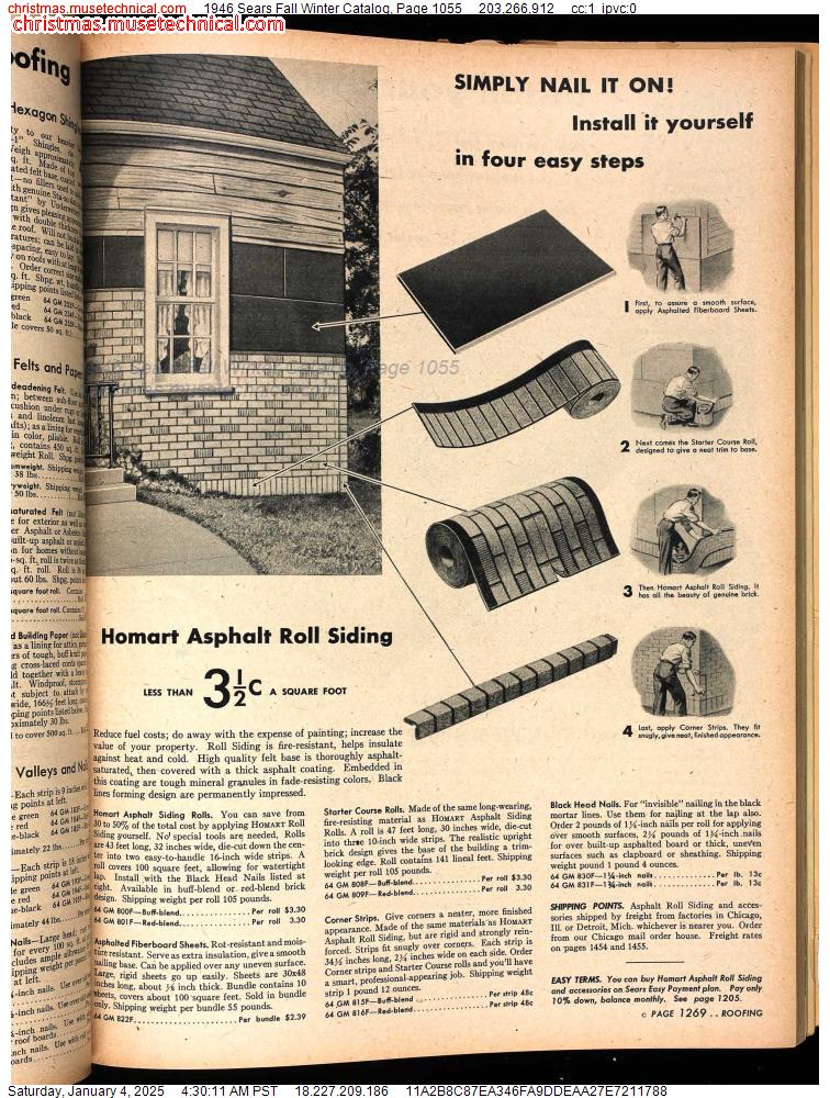 1946 Sears Fall Winter Catalog, Page 1055