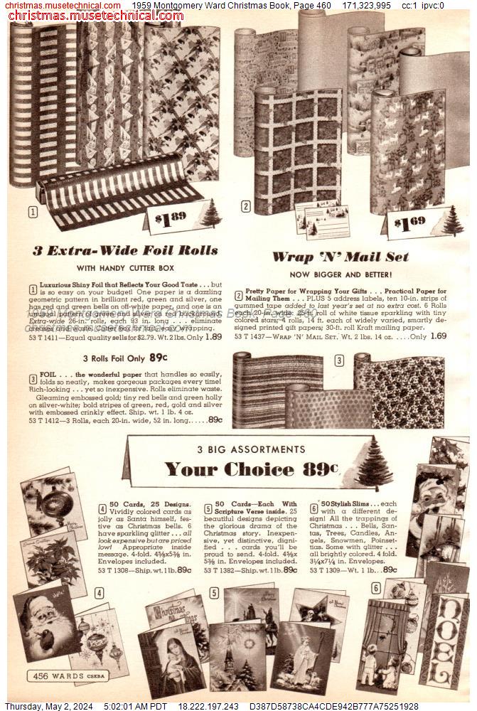 1959 Montgomery Ward Christmas Book, Page 460