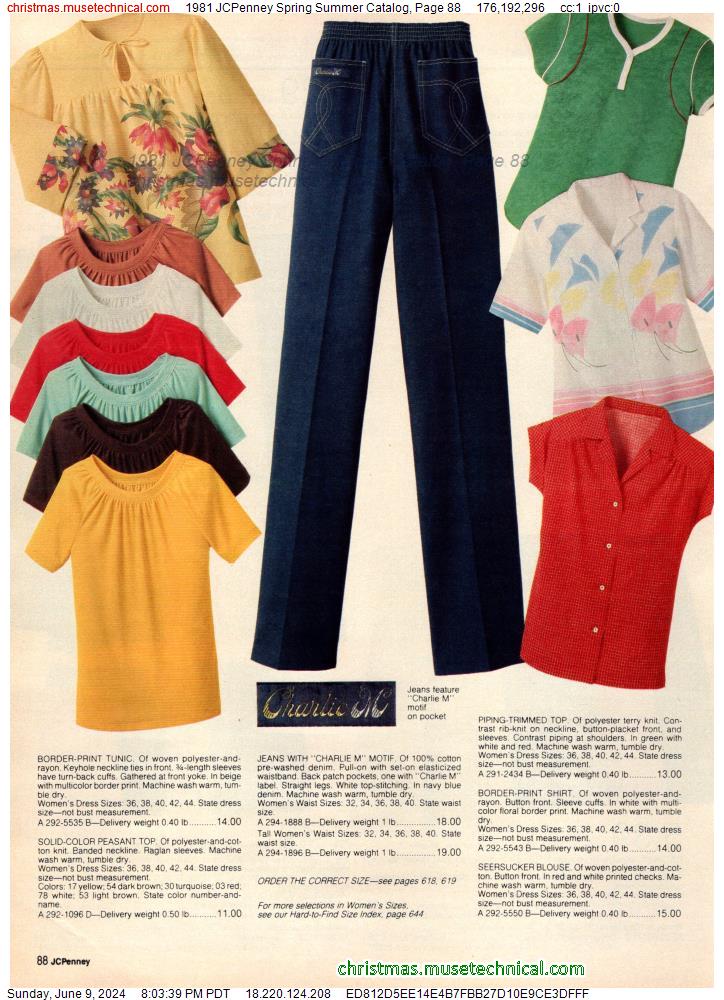 1981 JCPenney Spring Summer Catalog, Page 88