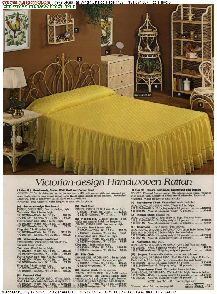 1979 Sears Fall Winter Catalog, Page 1437