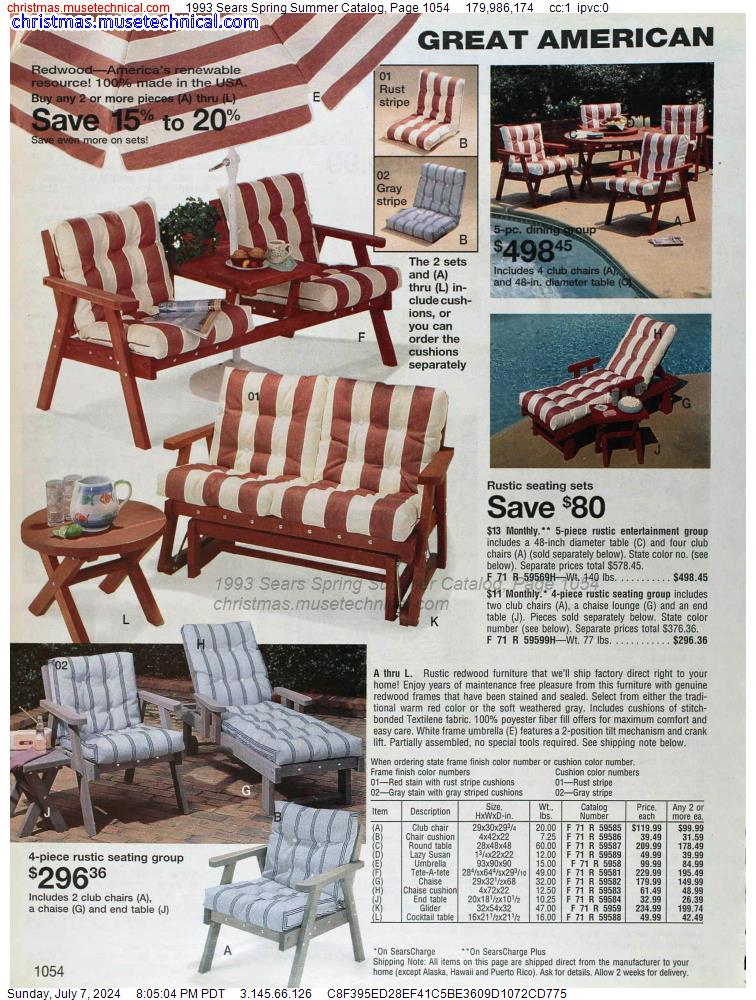 1993 Sears Spring Summer Catalog, Page 1054