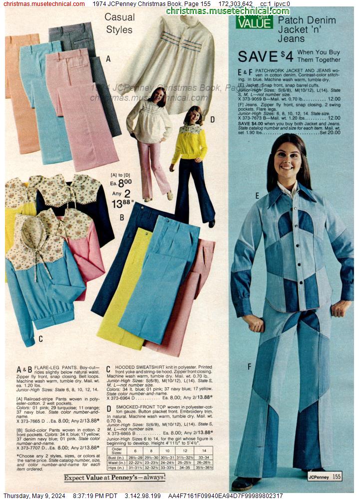 1974 JCPenney Christmas Book, Page 155