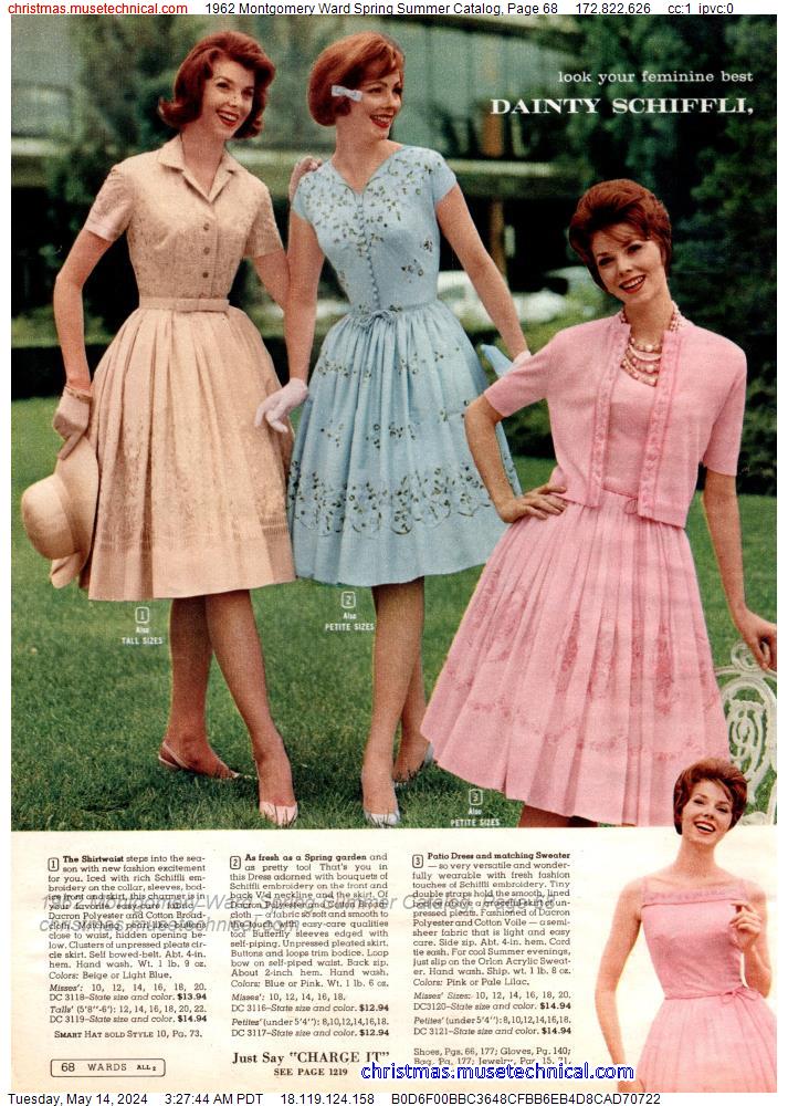 1962 Montgomery Ward Spring Summer Catalog, Page 68
