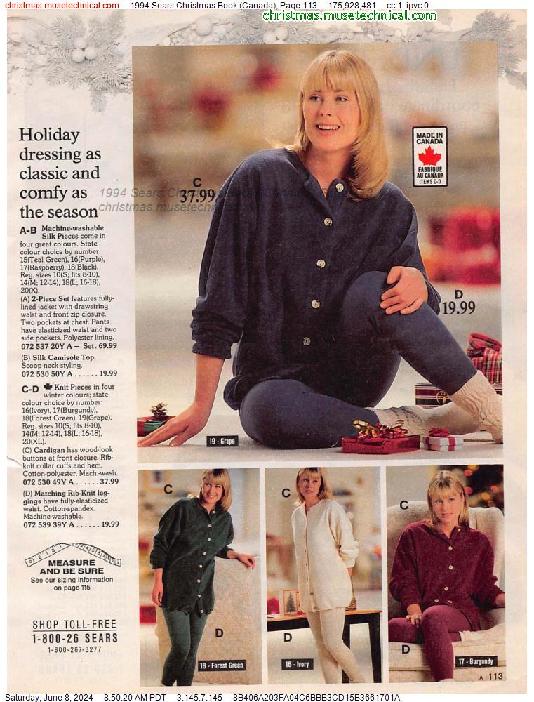1994 Sears Christmas Book (Canada), Page 113