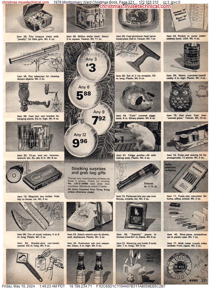 1976 Montgomery Ward Christmas Book, Page 221