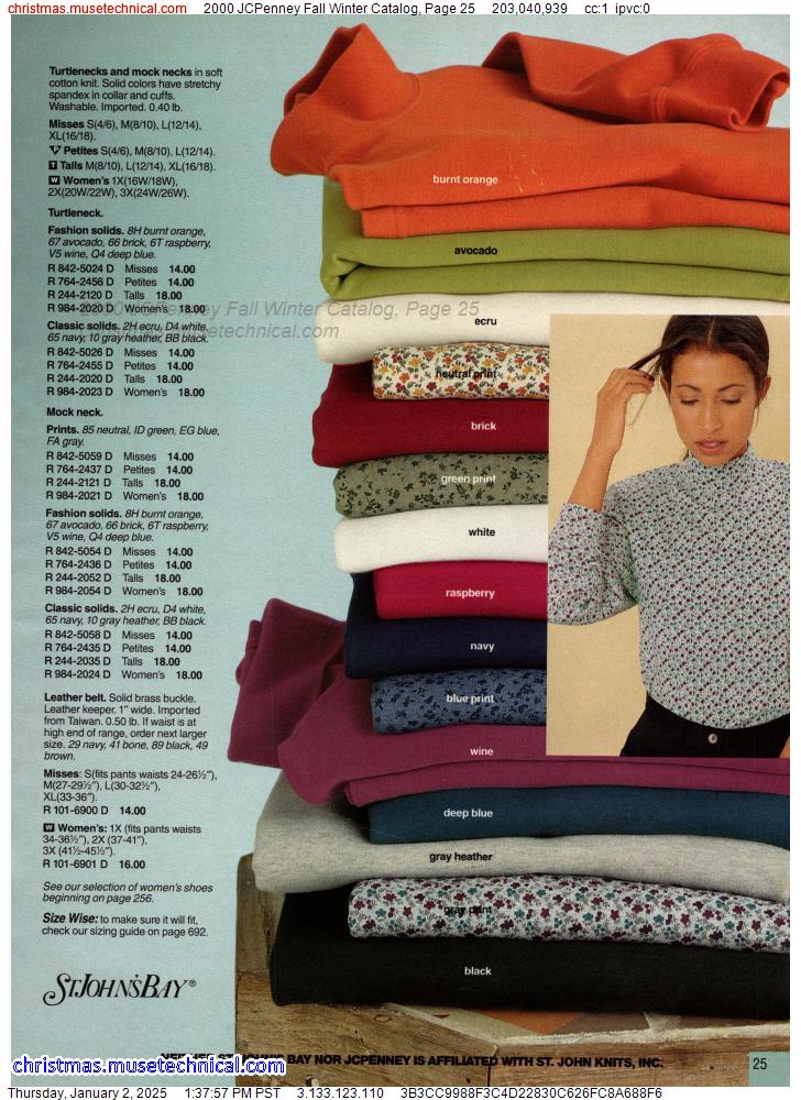 2000 JCPenney Fall Winter Catalog, Page 25