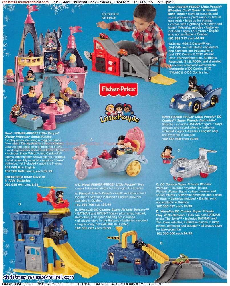 2012 Sears Christmas Book (Canada), Page 612